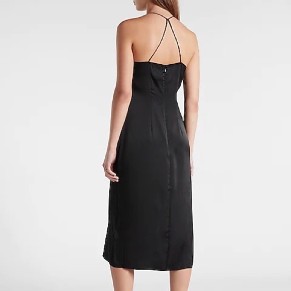 Express Satin Twist Front Slip Dress - Picture 4 of 4